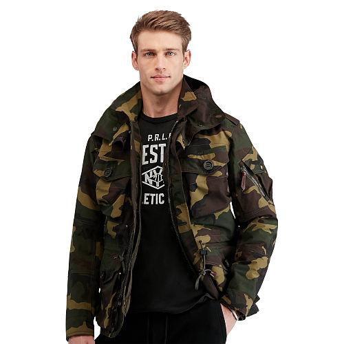 Polo Ralph Lauren Camo Hooded Utility Jacket Camo Print
