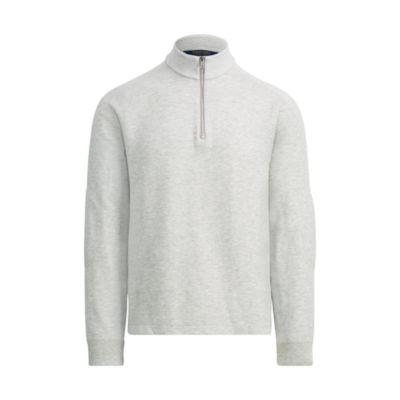 Ralph Lauren Custom Fit Half-zip Pullover Taylor Heather/white