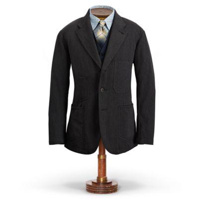 Ralph Lauren Stretch-wool Blend Sport Coat Dark Grey