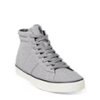 Ralph Lauren Shaw Chambray High-top Sneaker Grey