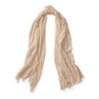 Ralph Lauren Dominique Windowpane Scarf Camel