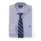 Ralph Lauren Slim Fit Striped Poplin Shirt 2231 Navy/white