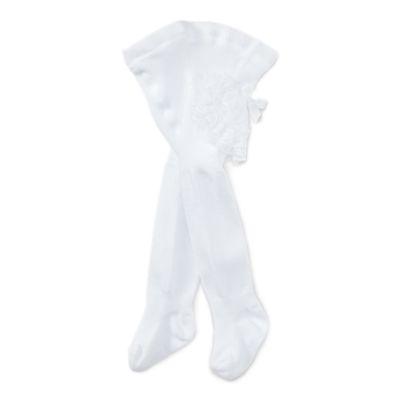 Ralph Lauren Ruffled Cotton-blend Tights White 6-12m