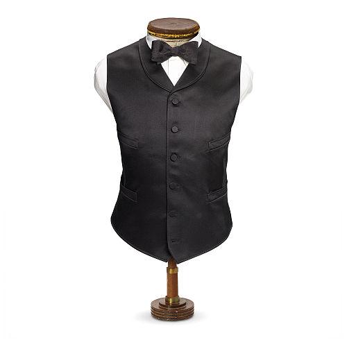 Ralph Lauren Rrl Bryant Satin Shawl-collar Vest