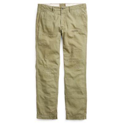 Ralph Lauren Straight Fit Cotton Pant Slate Green
