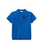 Ralph Lauren Cotton Mesh Polo Shirt New Iris 6m