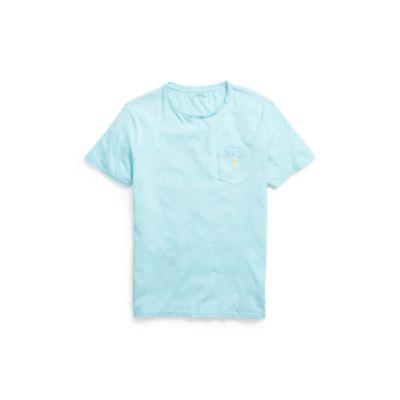 Ralph Lauren Cotton Jersey Pocket T-shirt True Aqua 2x Big