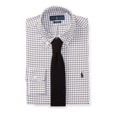 Ralph Lauren Classic Fit Easy Care Shirt 1912 White/black