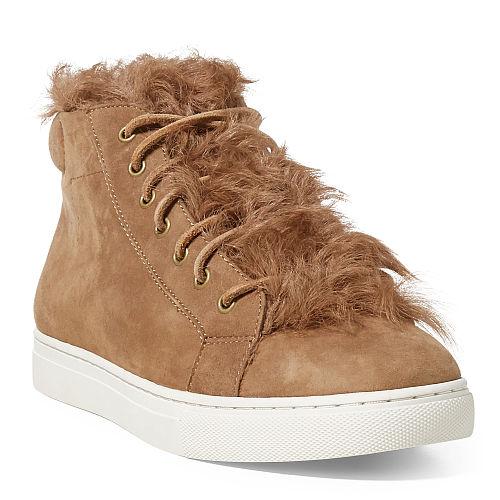 Polo Ralph Lauren Dree Shearling-suede Sneaker