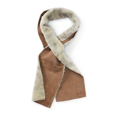 Ralph Lauren Shearling Camo Stole Loden/multi