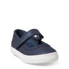 Ralph Lauren Faux-leather Mary Jane Sneaker Navy Shimmer