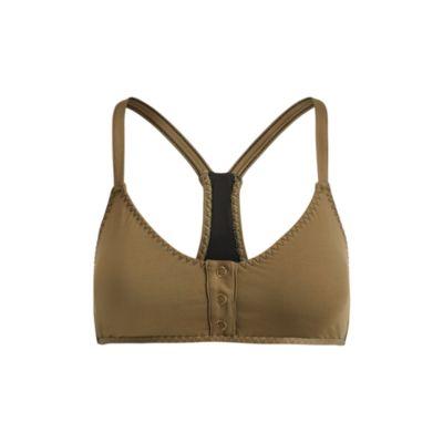 Ralph Lauren Snap-front Bikini Top Olive