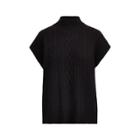 Ralph Lauren Cable Wool Cap-sleeve Sweater Polo Black