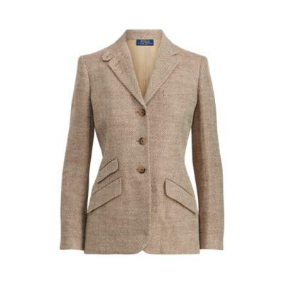 Ralph Lauren Linen Herringbone Blazer Herringbone
