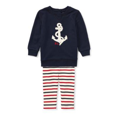 Ralph Lauren Anchor Top & Legging Set Hunter Navy 9m
