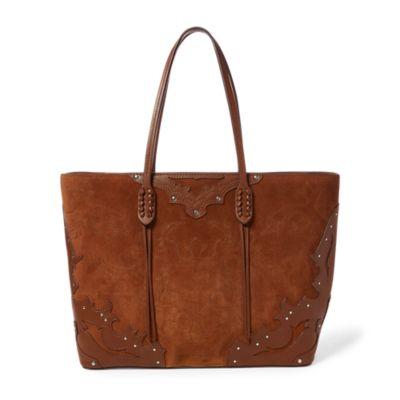 Ralph Lauren Western Zip Tote Bag Brown