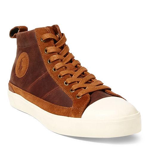 Polo Ralph Lauren Clarke Leather Sneaker Tan