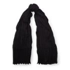 Ralph Lauren Pleated Cashmere-blend Scarf Black