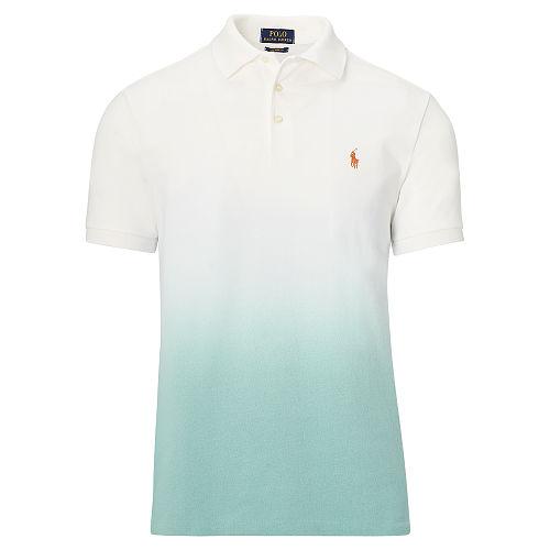 Polo Ralph Lauren Custom Fit Cotton Mesh Polo Dusted Ivy