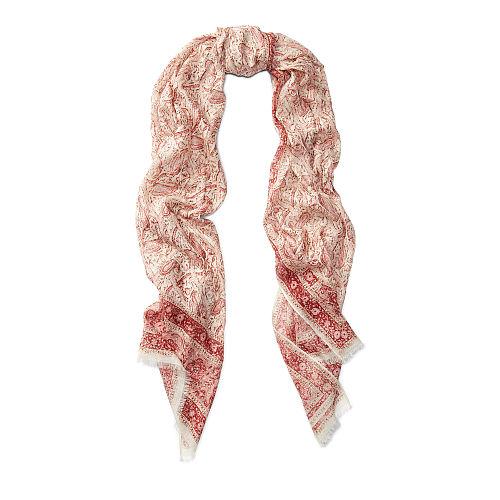 Polo Ralph Lauren Paisley Silk Scarf Riviera Red