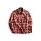 Ralph Lauren Matlock Plaid Twill Workshirt Rl 105 Red Sulphur Black