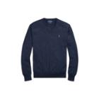 Ralph Lauren Cotton V-neck Sweater Hunter Navy 5x Big