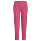 Ralph Lauren Skinny Pleated Twill Pant Rich Cranberry