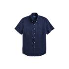 Ralph Lauren Slim Fit Seersucker Shirt Astoria Navy