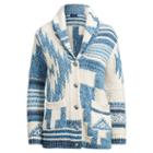 Polo Ralph Lauren Southwestern Shawl Cardigan Cream/blue Multi