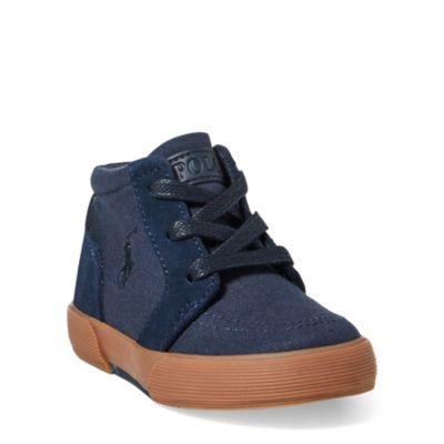 Ralph Lauren Faxon Ii Mid-top Sneaker Navy