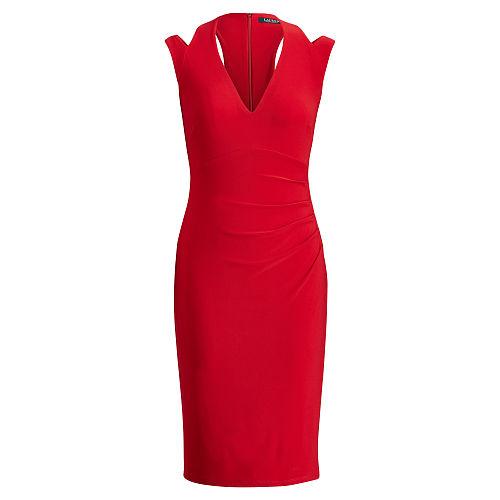 Ralph Lauren Lauren Cutout Jersey Dress