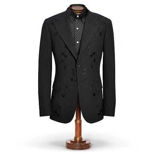 Ralph Lauren Rrl Embroidered Merino Suit Jacket