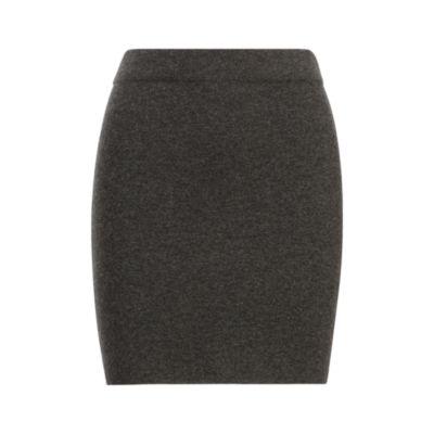 Ralph Lauren Cashmere-merino Miniskirt Charcoal Melange