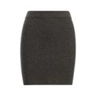 Ralph Lauren Cashmere-merino Miniskirt Charcoal Melange