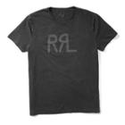 Ralph Lauren Rrl Cotton Jersey Graphic T-shirt Faded Ranch Black