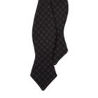 Polo Ralph Lauren Checked Wool-silk Bow Tie Black/grey