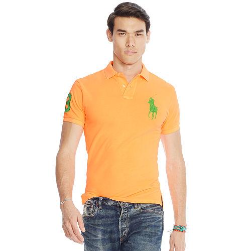 Polo Ralph Lauren Custom-fit Big Pony Polo Flo Beach Melon