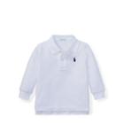 Ralph Lauren Cotton Mesh Polo Shirt White 12m