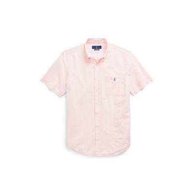 Ralph Lauren Classic Fit Cotton Sport Shirt Pink/white L Tall