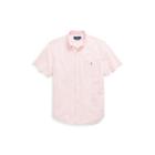 Ralph Lauren Classic Fit Cotton Sport Shirt Pink/white L Tall