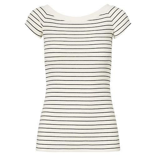 Ralph Lauren Lauren Cotton Off-the-shoulder Tee Herbal Milk/polo Black