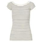 Ralph Lauren Lauren Cotton Off-the-shoulder Tee Herbal Milk/polo Black