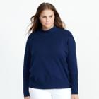 Ralph Lauren Lauren Woman Cotton Turtleneck Sweater Navy