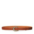 Ralph Lauren Jeweled Horseshoe Calf Belt