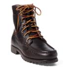 Polo Ralph Lauren Rouland Tumbled Leather Boot Dark Brown