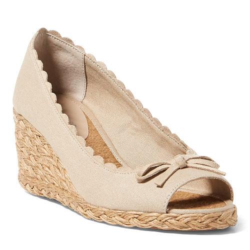 Ralph Lauren Lauren Chaning Canvas Espadrille Khaki