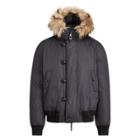 Ralph Lauren Rlx Faux Fur-trim Down Jacket Polo Black
