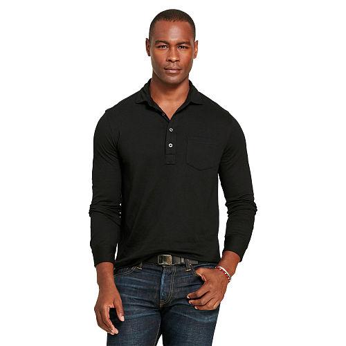 Polo Ralph Lauren Cotton-blend Jersey Popover Polo Black