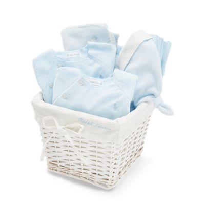 Ralph Lauren Fleece Gift Basket Blue 6m