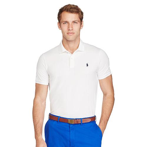 Ralph Lauren Polo Golf Custom-fit Stretch Mesh Polo White